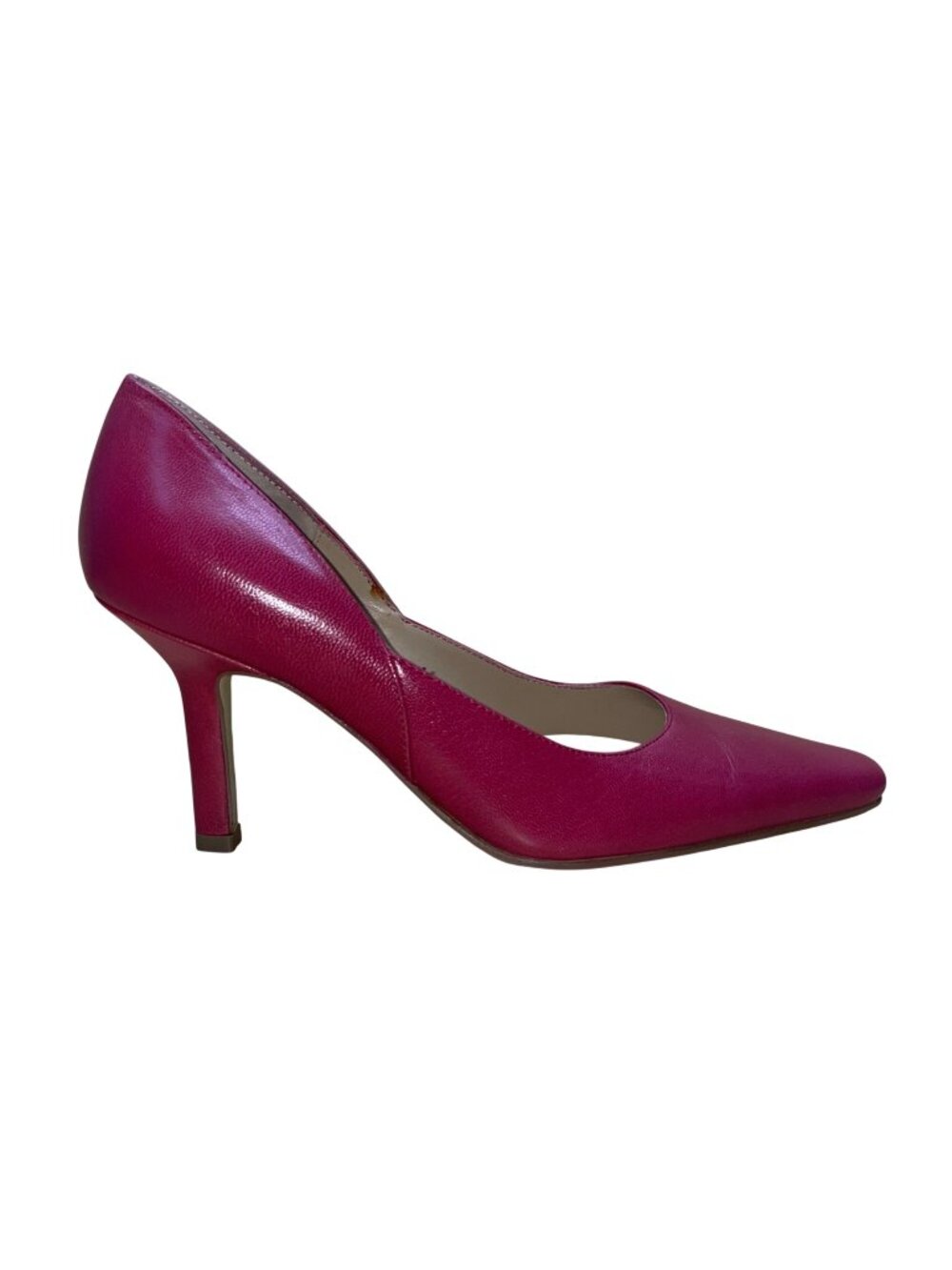 Karen Scott Women’s Pink Leather Pointed Toe Marlo Pumps Size 6M